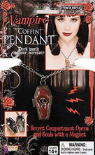 Load image into Gallery viewer, Halloween Jewelrys Coffin Necklace
