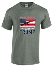 Load image into Gallery viewer, God Guns and Trump T-Shirt Patriotic Political Shirts
