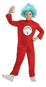 Dr. Seuss Child's Costume And Wig, Thing 2 Costume MEDIUM