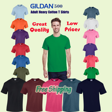 Load image into Gallery viewer, Gildan Adult T Shirts Solid Cotton Short Sleeve Tee Shirts S-3XL FREE SHIPPING
