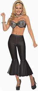 Halloween Costume Women's Disco Crop Bell Bottom Costume Pants