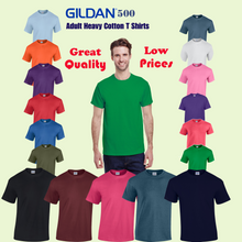 Load image into Gallery viewer, Gildan Adult T Shirts Solid Cotton Short Sleeve Tee Shirts S-3XL FREE SHIPPING
