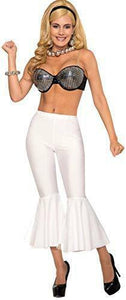 Halloween Costume Women's Disco Crop Bell Bottom Costume Pants