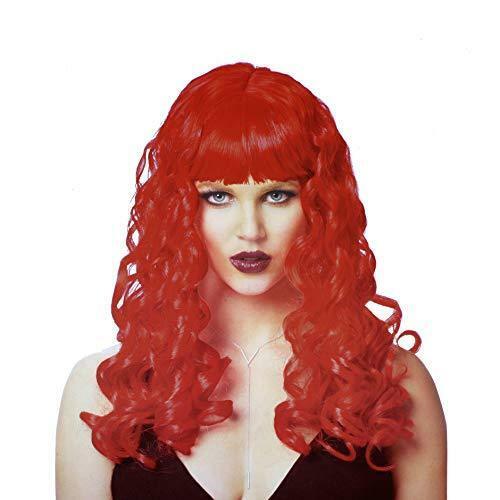 Halloween Wigs Eve Neon Red Wig Costume Accessory